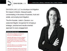 Tablet Screenshot of davisonlawllc.com